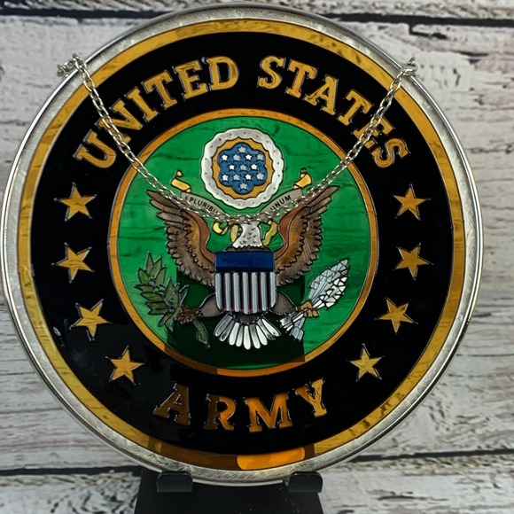 Amia | Wall Decor | Amia 65 Painted Glass United States Army Window Art ...